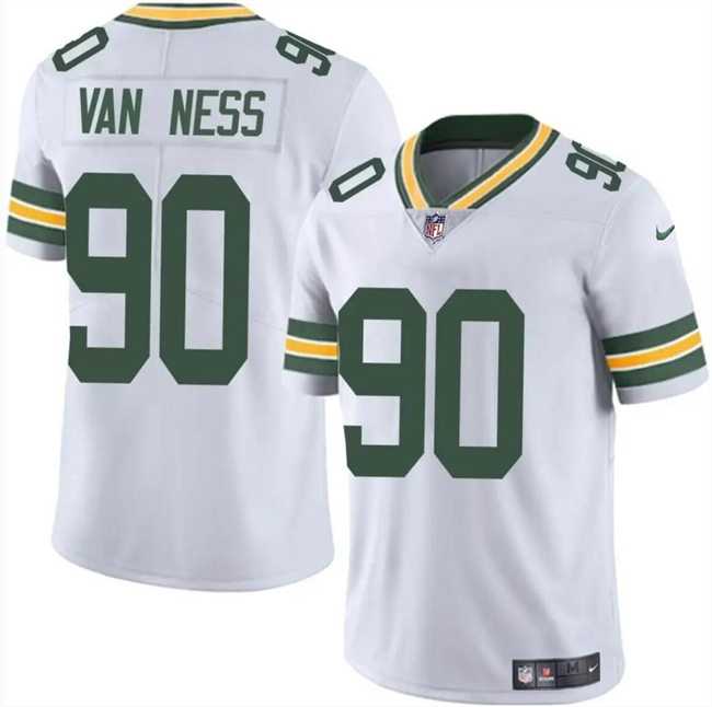 Men & Women & Youth Green Bay Packers #90 Lukas Van Ness White Vapor Untouchable Limited Stitched Jersey->houston texans->NFL Jersey
